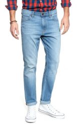 LEE SPODNIE MĘSKIE RIDER CROPPED VINTAGE WORN L75GMGLP 112120890. Niebieskie spodnie materiałowe męskie Lee, bez wzorów, z jeansu, vintage. Za 209.99 zł.