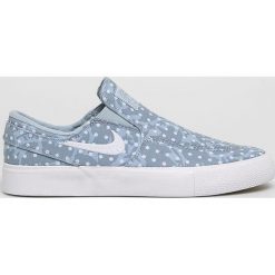 Nike - Tenisówki SB Zoom Janoski Slip RM. Niebieskie trampki i tenisówki damskie Nike, bez wzorów, z materiału. W wyprzedaży za 239.90 zł.