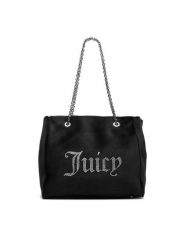 Juicy Couture Torebka CEO-BIJXT8935WPO Czarny. Czarne torebki klasyczne damskie Juicy Couture, bez wzorów, z materiału, bez dodatków. Za 399.99 zł.