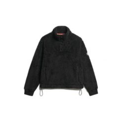 Sweter ultra-miękki z kołnierzem typu trucker dla kobiet Superdry. Czarne swetry klasyczne damskie Superdry., na zimę, bez kołnierzyka. Za 419.50 zł.