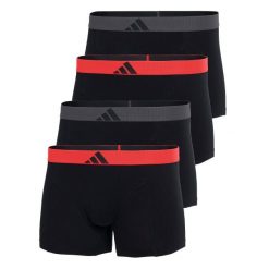Bokserki Active Flex Cotton Body 4 pak. Szare bokserki męskie Adidas, bez wzorów, z bawełny. Za 259.00 zł.