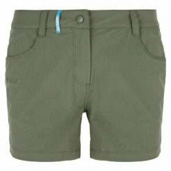 Damskie szorty outdoorowe Kilpi BREE-W. Zielone szorty damskie Kilpi, bez wzorów, z nylonu, sportowe. Za 174.18 zł.