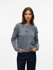 Vero Moda Sweter w kolorze szarym rozmiar: S. Szare swetry klasyczne damskie Vero Moda, s, bez kołnierzyka. Za 100.28 zł.