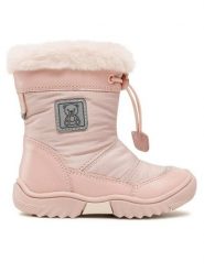 Lasocki Kids Śniegowce CI12-FLICK-20(II)DZ Różowy. Czerwone kozaki dziewczęce Lasocki Kids, bez wzorów, z materiału, bez obcasa. Za 199.99 zł.