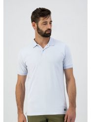DSTREZZED Koszulka polo w kolorze błękitnym rozmiar: XL. Niebieskie koszulki polo męskie DSTREZZED, xl, bez wzorów, bez ramiączek. Za 118.56 zł.