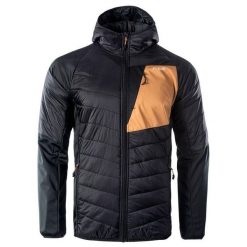 Męska Kurtka Ocieplana Evert. Czarne kurtki męskie ELBRUS, l, bez wzorów, z puchu, sportowe, bez kaptura. Za 315.99 zł.