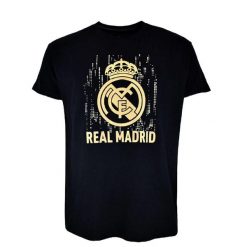 Koszulka męska z herbem Realu Madryt. Czarne t-shirty sportowe męskie Real Madrid, m, bez ramiączek, do piłki nożnej. W wyprzedaży za 110.57 zł.