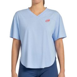 T-shirt S/sleeve Bullpadel Belvis Woman. Niebieskie t-shirty damskie bullpadel, m, bez wzorów, z materiału, bez kołnierzyka. Za 197.60 zł.