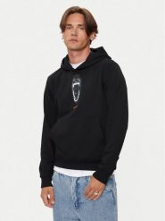 Hugo Bluza Dartchon 50525054 Czarny Regular Fit. Czarne bluzy bez kaptura męskie Hugo, m, z bawełny. Za 489.99 zł.