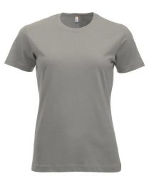 Clique New Classic-T Women T-shirt bawełniany, nowoczesny krój. Szare t-shirty damskie CLIQUE, xl, bez wzorów, z bawełny, bez kołnierzyka. Za 102.61 zł.