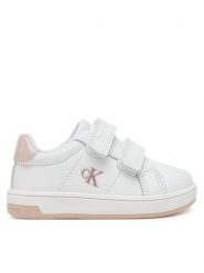 Calvin Klein Jeans Sneakersy Low Cut VelCro V1A9-82007-1355X M Biały. Białe buty sportowe dziewczęce Calvin Klein Jeans, z jeansu. Za 219.99 zł.