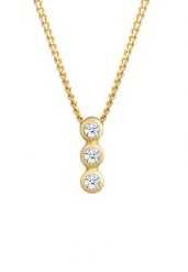 Elli DIAMONDS Damskie Koło Geo Trio z brylantem (0.045 ct.) w żółtym złocie próby 585 Naszyjniki 1 ct. Żółte naszyjniki damskie Elli DIAMONDS, na co dzień, złote. Za 1,289.99 zł.