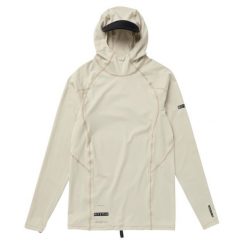 Bluza męska Lycra Mystic Uncharted L/S Hooded Sand. Brązowe bluzy bez kaptura męskie Mystic, l, z lycry. Za 309.00 zł.