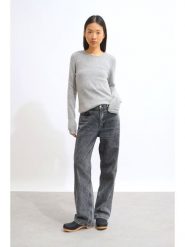 AUTHENTIC CASHMERE Kaszmirowy sweter "Ivy" w kolorze szarym rozmiar: M. Szare swetry klasyczne damskie AUTHENTIC CASHMERE, m, z kaszmiru, bez kołnierzyka. Za 501.57 zł.