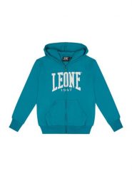 Bluza z bawełna z kaptur na co dzień na siłownię. Niebieskie bluzy z kapturem męskie LEONE 1947 APPAREL, z bawełny. Za 218.92 zł.