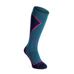 Skarpety narciarskie damskie Bridgedale Ski MW Plus. Zielone skarpetki damskie Bridgedale, bez wzorów. Za 135.99 zł.