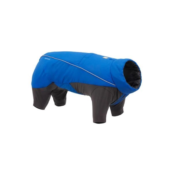 Kombinezon dla psa Ruffwear Vert Coverall. Niebieskie kombinezony damskie RUFFWEAR, xs, bez wzorów, sportowe, bez kołnierzyka, bez ramiączek. Za 470.99 zł.