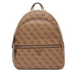 Plecak Guess. Brązowe plecaki damskie Guess, z aplikacjami. Za 479.99 zł.