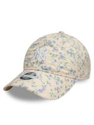 New Era Czapka z daszkiem New York Yankees Floral Quilt 9Twenty 60595367 Beżowy. Brązowe czapki z daszkiem damskie New Era, bez wzorów, z materiału. Za 99.99 zł.
