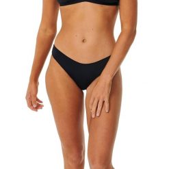 Dół od stroju kąpielowego Rip Curl Classic Surf Cheeky. Czarne bikini damskie Rip Curl, bez wzorów. Za 79.99 zł.