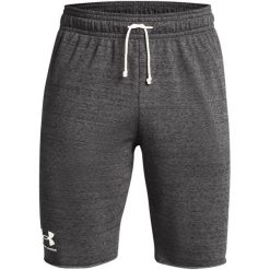 Spodenki Under Armour Ua Rival Terry, Mężczyźni. Białe szorty męskie Under Armour, l, z bawełny, na fitness i siłownię. Za 290.00 zł.