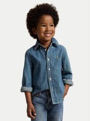 Polo Ralph Lauren Koszula jeansowa 322713843001 Niebieski Regular Fit. Niebieskie koszule chłopięce Polo Ralph Lauren, bez wzorów, z bawełny, bez kołnierzyka, bez ramiączek. Za 399.99 zł.