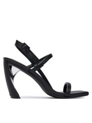 United Nude Sandały Zuma Strappy Hi 110100116 Czarny. Czarne sandały damskie United Nude, bez wzorów, ze skóry, bez obcasa, na słupku. Za 1,159.00 zł.