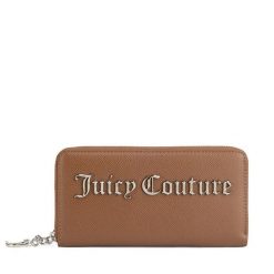 Portfel Juicy Couture. Brązowe portfele damskie Juicy Couture, bez wzorów. Za 149.99 zł.