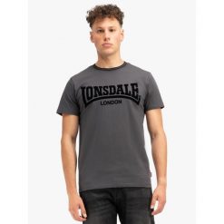 T-shirt regularny Lonsdale Potternewton. Brązowe t-shirty męskie Lonsdale, bez wzorów, bez kołnierzyka. Za 179.50 zł.
