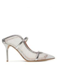 MALONE SOULIERS Szpilki Maureen 85-263 Srebrny. Szare szpilki MALONE SOULIERS, bez wzorów, z tworzywa sztucznego, bez obcasa. Za 1,879.00 zł.