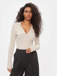 ONLY Sweter Minna 15309345 Beżowy Regular Fit. Brązowe swetry klasyczne damskie Only, s, z syntetyku, bez kołnierzyka. Za 119.99 zł.