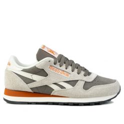 Buty męskie sneakersy sportowe Reebok SS-CLASSIC LEATHER. Brązowe buty sportowe na co dzień męskie Reebok, z gumy, bez zapięcia, trekkingowe. Za 239.00 zł.
