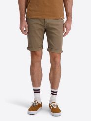 Timezone Szorty dżinsowe "Scotty" - Slim fit - w kolorze jasnobrązowym rozmiar: W28. Brązowe szorty męskie Timezone, bez wzorów, z jeansu, klasyczne. Za 131.43 zł.