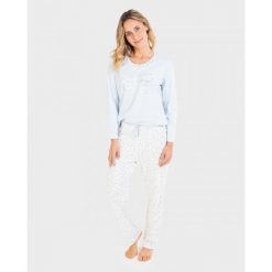 Piżama damska rozm. L Massana 711283. Białe piżamy damskie Massana Homewear, l, bez wzorów, z bawełny, bez ramiączek. Za 363.00 zł.