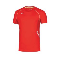 Koszulka Mizuno Premium JPN. Czerwone t-shirty sportowe męskie Mizuno, m, bez ramiączek, do biegania. Za 215.50 zł.