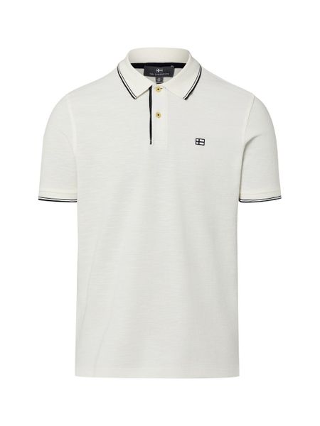 Nils Sundström koszulka polo Mężczyźni Bawełna biały, XXL. Białe koszulki polo męskie Nils Sundström, m, bez wzorów, z bawełny, bez ramiączek. Za 129.95 zł.