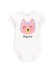 Coccodrillo Body dziecięce WC5112201TGN Biały. Białe body niemowlęce COCCODRILLO, bez wzorów, z bawełny, bez ramiączek. Za 29.99 zł.