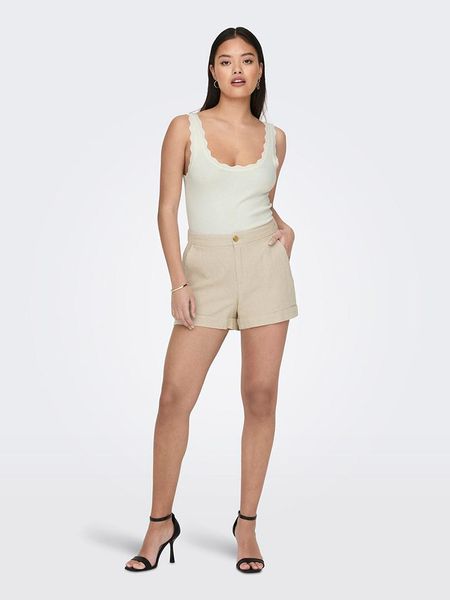 JDY Top w kolorze kremowym rozmiar: L. Brązowe topy damskie JDY, l, bez wzorów, bez kołnierzyka. Za 52.17 zł.