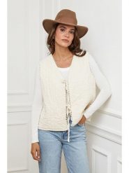 L'armoire de Suzette Kamizelka w kolorze beżowym rozmiar: 38/40. Brązowe kamizelki damskie L'armoire de Suzette, l, z bawełny. Za 143.56 zł.