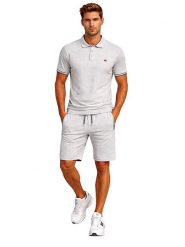 Geographical Norway Bermudy dresowe "Poliar" w kolorze szarym rozmiar: L. Szare szorty męskie Geographical Norway, bez wzorów, z dresówki. Za 99.95 zł.