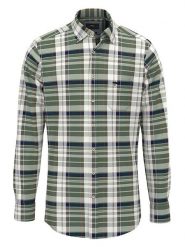 FYNCH-HATTON Koszula w kolorze ciemnozielono-granatowym rozmiar: S. Zielone koszule męskie Fynch-Hatton, s, bez wzorów, z bawełny, bez kołnierzyka, bez ramiączek. Za 108.99 zł.