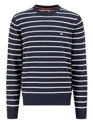 FYNCH-HATTON Sweter w kolorze granatowym rozmiar: L. Niebieskie swetry męskie Fynch-Hatton, l, bez wzorów, z bawełny, bez kołnierzyka. Za 130.99 zł.