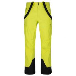 Męskie spodnie hardshell Kilpi LAZZARO-M. Zielone spodnie materiałowe męskie Kilpi, bez wzorów, z hardshellu, sportowe. Za 835.17 zł.