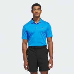 Koszulka Adi Performance Polo. Niebieskie koszulki polo męskie Adidas, s, bez wzorów, z dzianiny, bez ramiączek. Za 175.20 zł.
