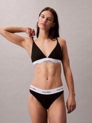 Calvin Klein Stringi Kobiety Bawełna czarny, L. Czarne stringi damskie CALVIN KLEIN, l, bez wzorów, z bawełny. Za 99.95 zł.