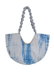 BLE Torebka w kolorze niebiesko-białym - 40 x 30 x 10 cm rozmiar: onesize. Białe torebki klasyczne damskie BLE, bez wzorów, z bawełny, bez dodatków. Za 139.95 zł.