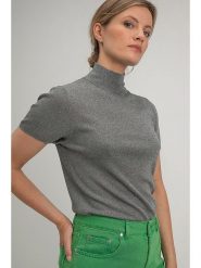 Josephine & Co Sweter "Senna" w kolorze szarym rozmiar: L. Szare golfy damskie Josephine & Co, l, bez wzorów, bez ramiączek. Za 92.86 zł.