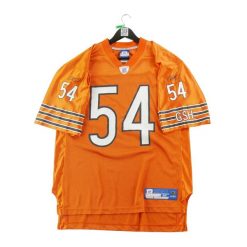 Second life - Reebok koszulka męska NFL Chicago Bears 54 - Stan bardzo dobry. Brązowe t-shirty sportowe męskie Reebok, m, z materiału, bez ramiączek, do piłki nożnej. Za 170.36 zł.