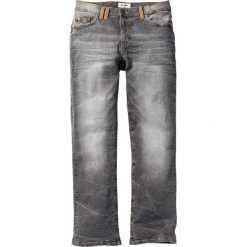 Dżinsy ze stretchem Slim Fit Stretch bonprix szary "used". Szare jeansy męskie bonprix. Za 59.99 zł.