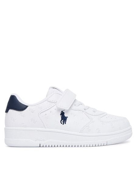 Polo Ralph Lauren Sneakersy RL05010101 Biały. Białe buty sportowe chłopięce Polo Ralph Lauren, bez wzorów, ze skóry, bez zapięcia. Za 419.99 zł.